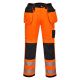 Portwest PW3 Hi-Vis Holster Work Trousers Orange/Black with Free Knee Pads 40