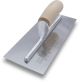Marshalltown Bright Stainless Steel Finishing Trowel with Curved Wood Handle 11” x 4½” - MXS1SS