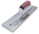 Marshalltown Bright Stainless Steel Finishing Trowel with Curved DuraSoft Handle 14” x 4¾” - MXS73SSD