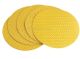 Arrow Yellow Perforated Sanding Discs 100 Grit 225mm (Pack of 25)