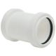 Push Fit Waste Straight Coupler White 40mm