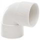 Solvent Weld Waste Knuckle Bend 90 Degree White 32mm