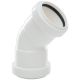 Push Fit Obtuse Elbow 45 Degree White 40mm