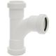 Push Fit Waste Swept Tee 90 Degree White 32mm