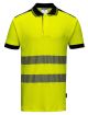 Portwest PW3 Hi-Vis Polo Shirt S/S Yellow/Black Medium - T180