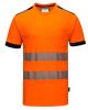 Portwest PW3 Hi-Vis Cotton Comfort T-Shirt S/S Orange/Black Medium T181