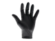 Scan Black Heavy-Duty Nitrile Disposable Gloves Large (Pack of 100) SCAGLODNHDL