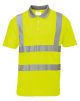 Portwest Hi-Vis Polo Shirt S/S Yellow Large S477 