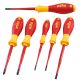 Wiha Slimfix VDE Screwdriver Set (6 Pieces) - XMS24VDESLIM